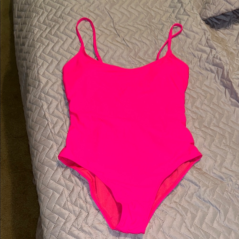 Vibrant Pink One-Piece Swimsuit